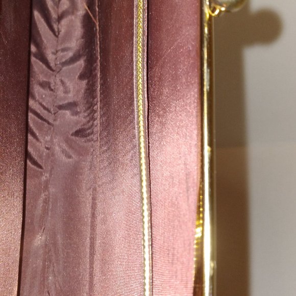 Vintage Gold Lame Handbag/Purse, Evening Clutch - Picture 5 of 6